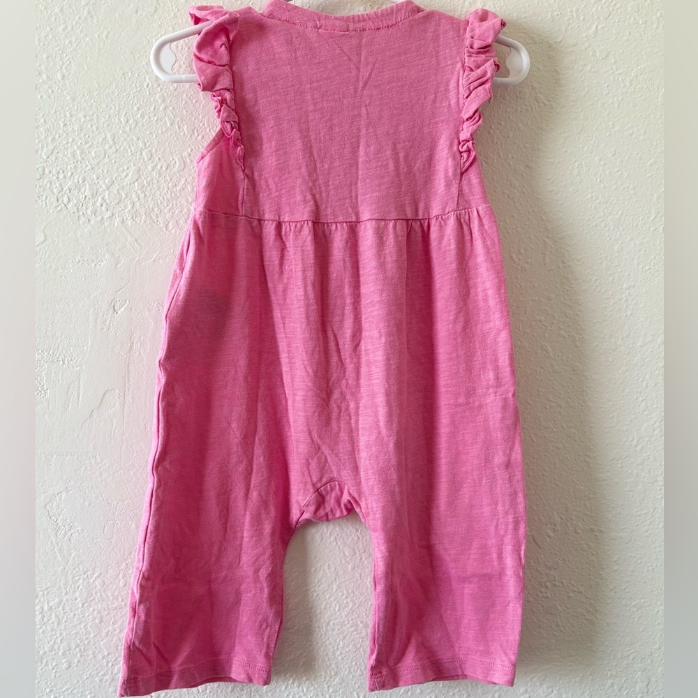 Pink Ruffled Kids Jumpsuit - Picture 2 of 3